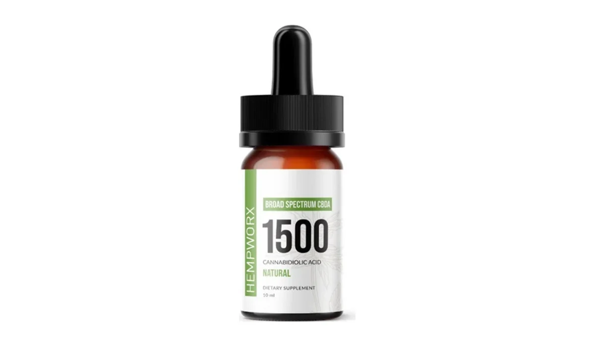 Hemp leaves and CBD products